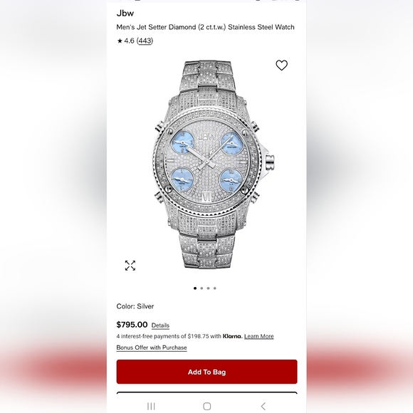 JBW Jetsetter Men's Diamond Swiss Watch - Picture 13 of 14